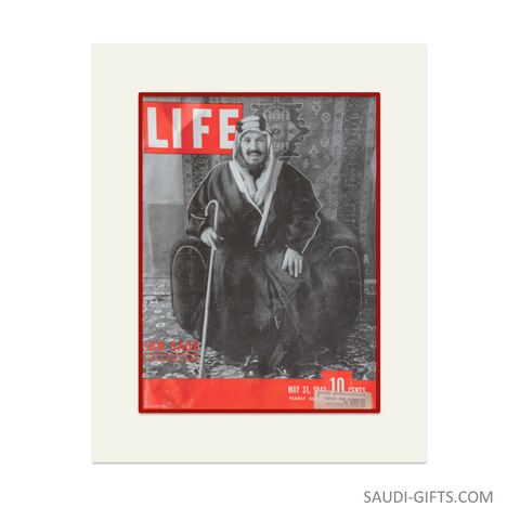 Historical Reproduction "King Abdulaziz, Life Magazine"