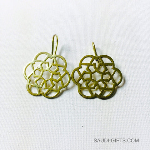 Earrings Six Fold Star Outline