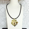 Necklace with "Arabesque Floral" pendant (large)