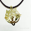 Necklace with "Arabesque Floral" pendant (large)
