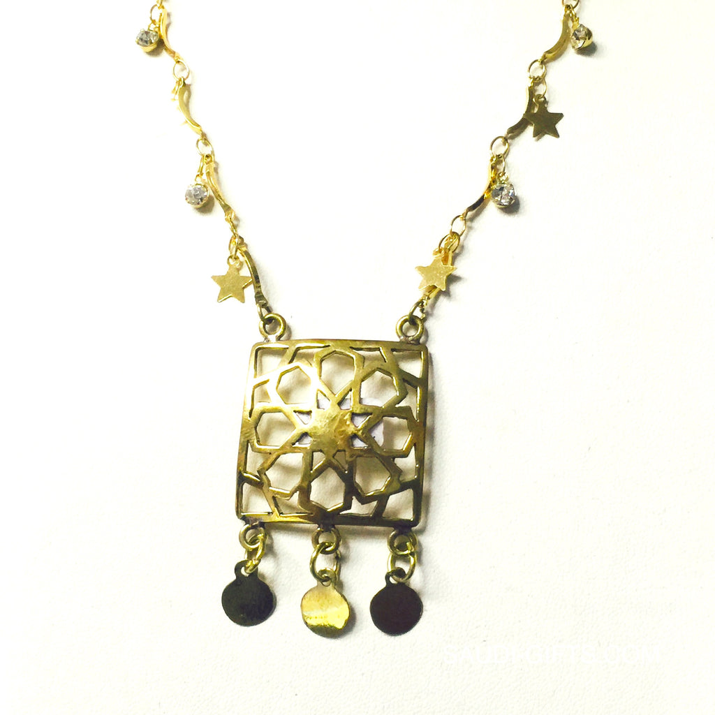 Necklace Square with Islamic Geometry