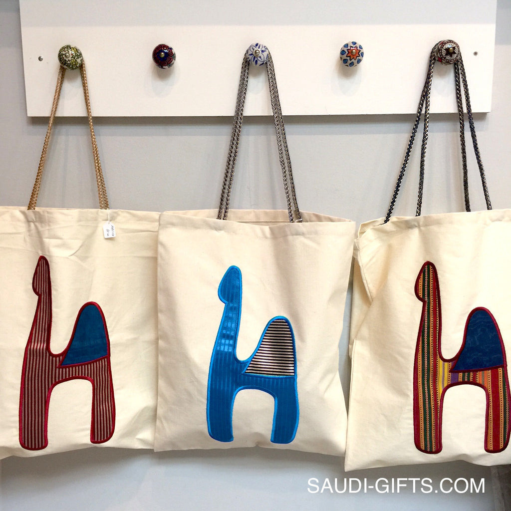 Patchwork Camel Tote Bags