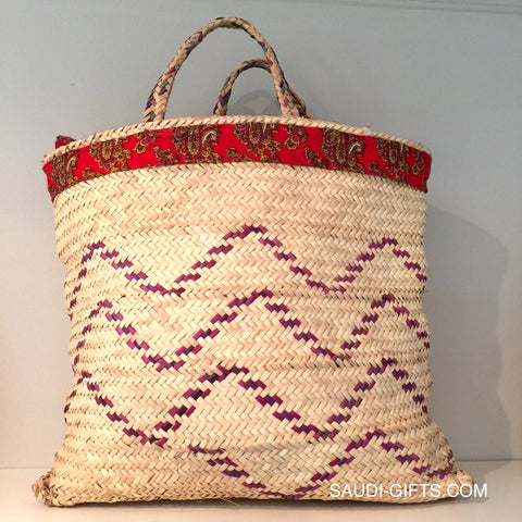 Saudi Palm Leaf Basket Basket (multicoloured)