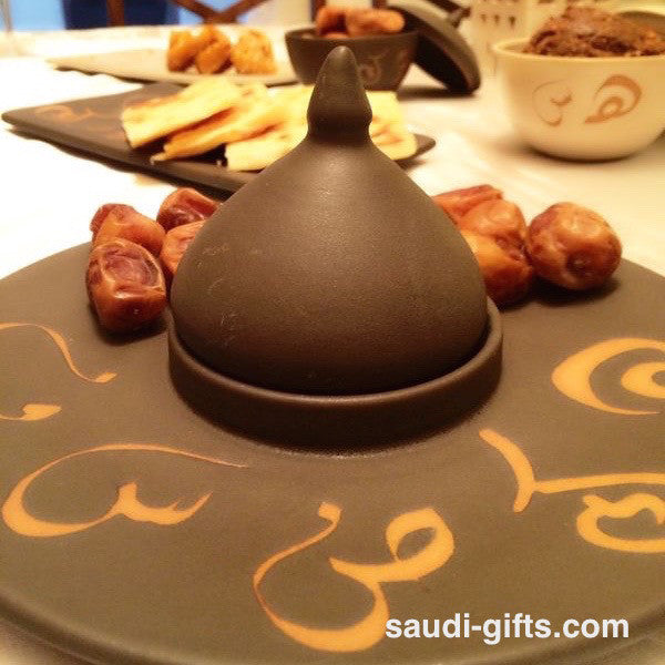 Date Plates with Arabic Calligraphy