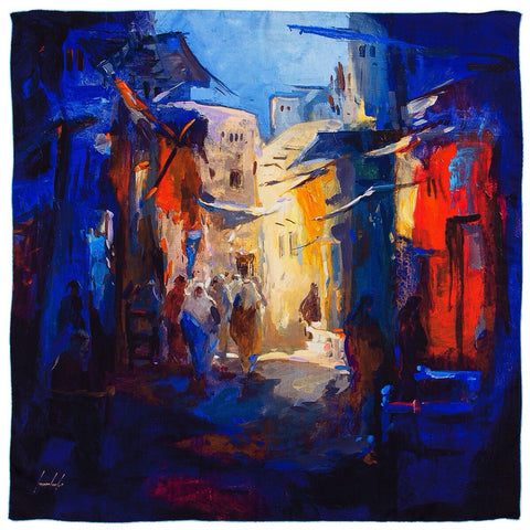 Annada Silk Art Scarf  'Freej'