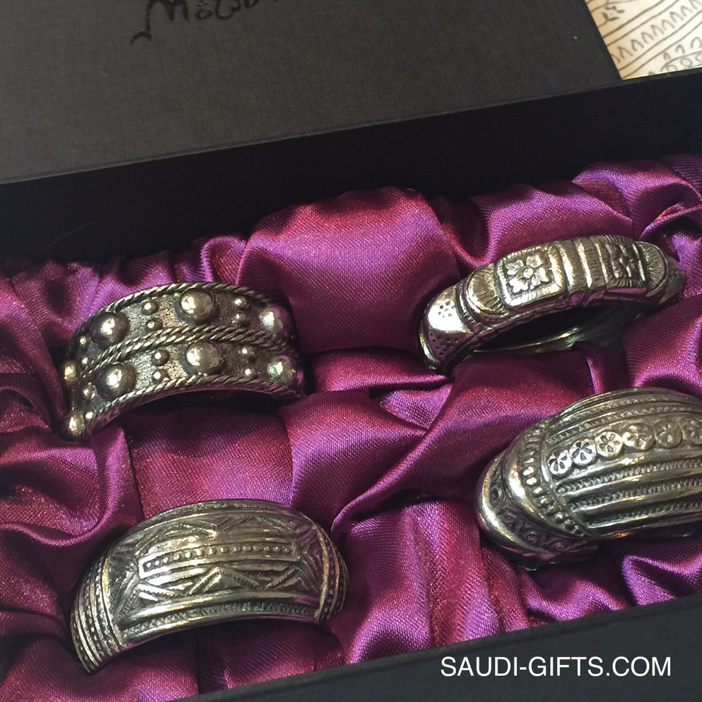 Set of Napkin Rings inspired by Bedouin jewellery