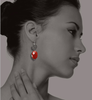 Hope Earrings with Carnelian and Rumi Poetry