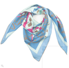 Annada Silk Art Scarf 'Om Kolthom Inta Omry Blue'