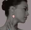 Hope Earrings with Rose Quartz & Rumi Poetry