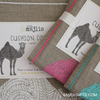 Linen Cushion Cover with Camel