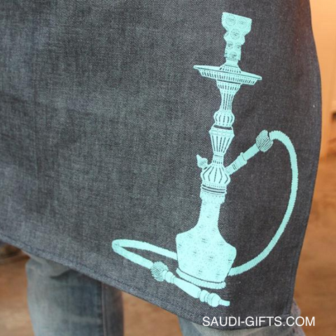 Denim Apron - Blue Shisha