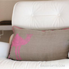 Linen Cushion Cover with Camel