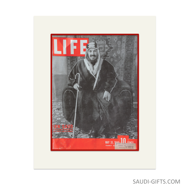 Historical Reproduction "King Abdulaziz, Life Magazine"