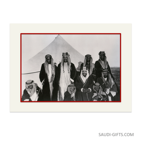 Historical Reproduction "King Abdulaziz with Brothers"