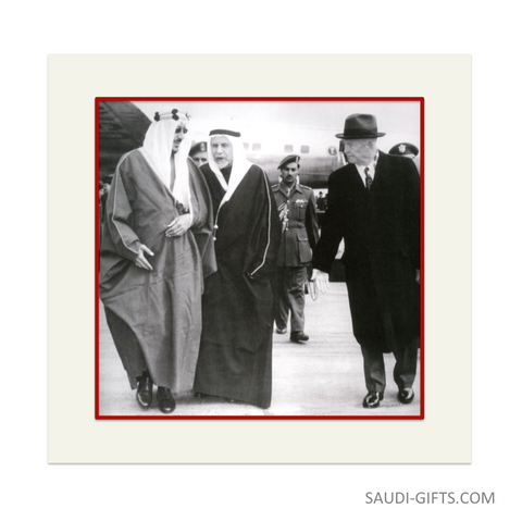 Historical Reproduction "King Saud with President Eisenhower"