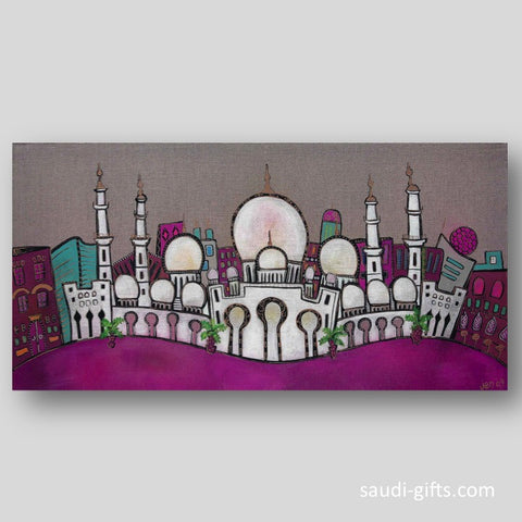 "The Grand Mosque" Limited Edition print - magenta