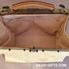 Luxury Camel Leather Weekend Bag