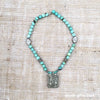 Necklace with Antique Bedouin Pendant and Turquoise